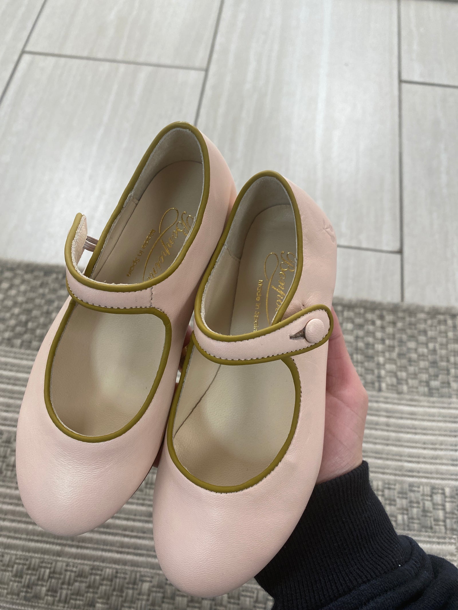 Bonpoint Pink Ella Mary Jane-Tassel Children Shoes