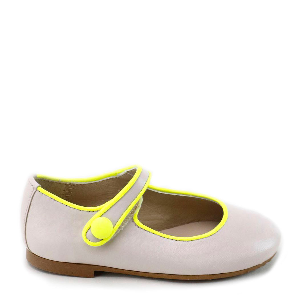 Papanatas Neon and Clay Velcro Mary Jane-Tassel Children Shoes