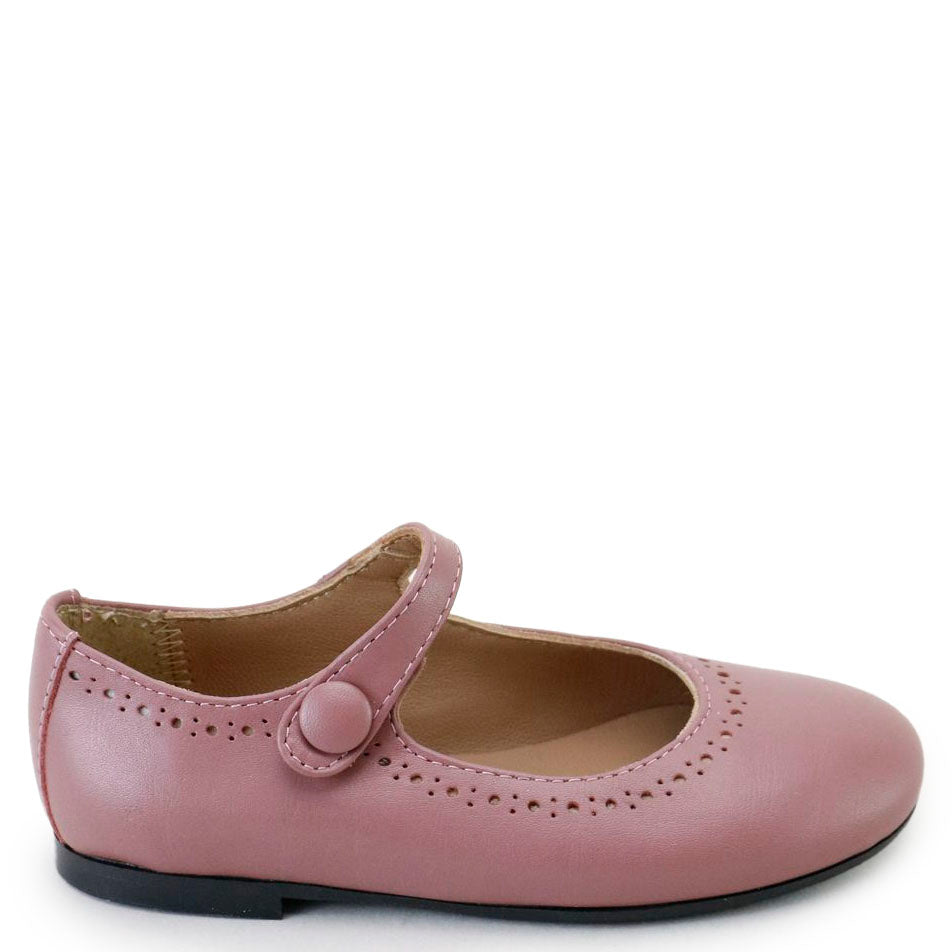 Papanatas Cranberry Leather Mary Jane-Tassel Children Shoes