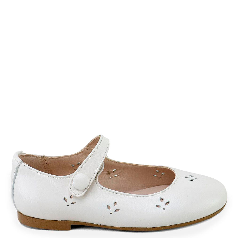Papanatas Ivory Perf Mary Jane-Tassel Children Shoes