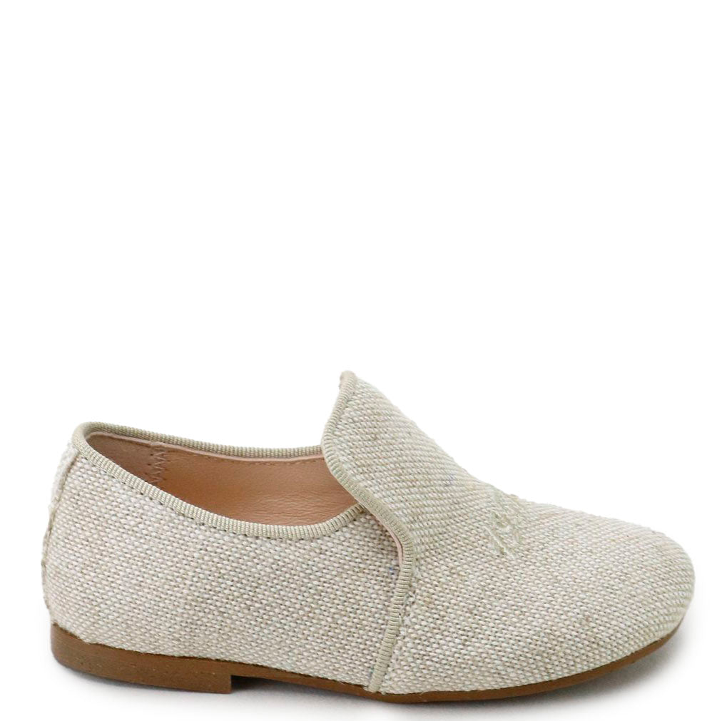 Papanatas Sand Embroidered Smoking Loafer-Tassel Children Shoes