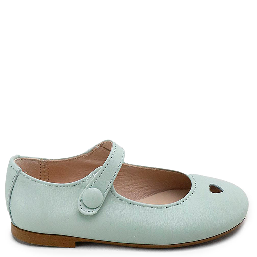 Papanatas Sage Heart Cutout Mary Jane-Tassel Children Shoes