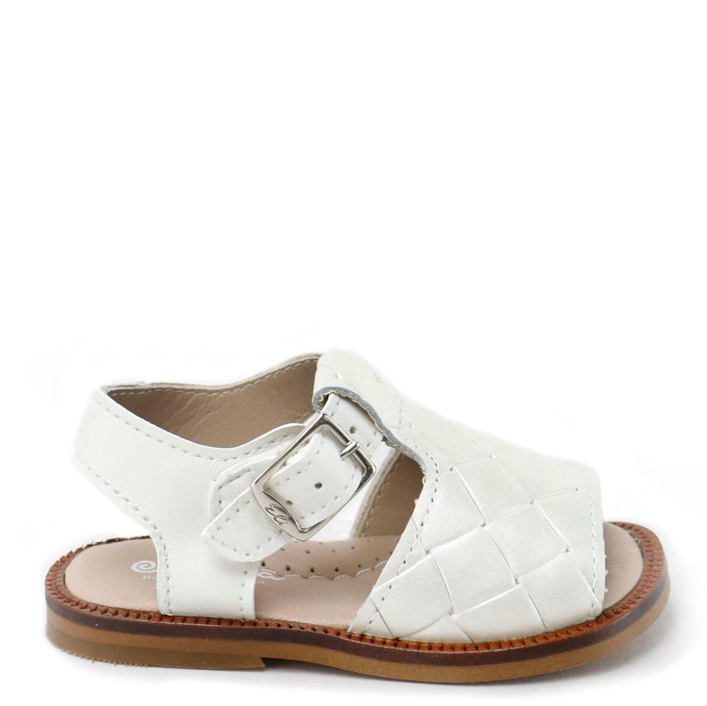 Papanatas Off White Diamond Baby Sandal-Tassel Children Shoes
