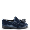 Papanatas Indigo Velvet Tassel Loafer-Tassel Children Shoes