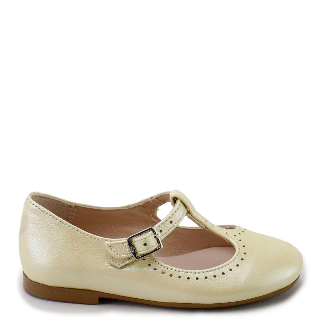 Papanatas Limon Patent T-Strap Mary Jane-Tassel Children Shoes