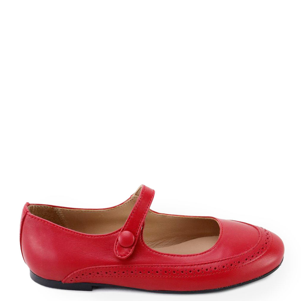 Papanatas Ruby Leather Mary Jane-Tassel Children Shoes