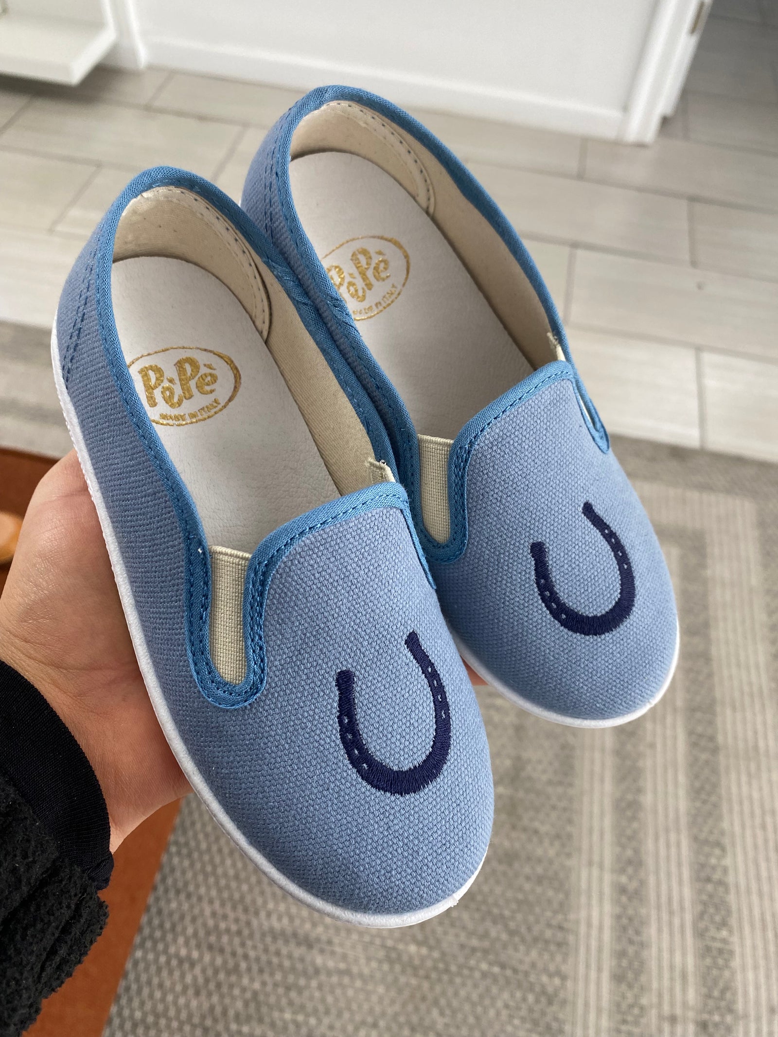 Pepe Baby Blue Horseshoe Loafer-Tassel Children Shoes