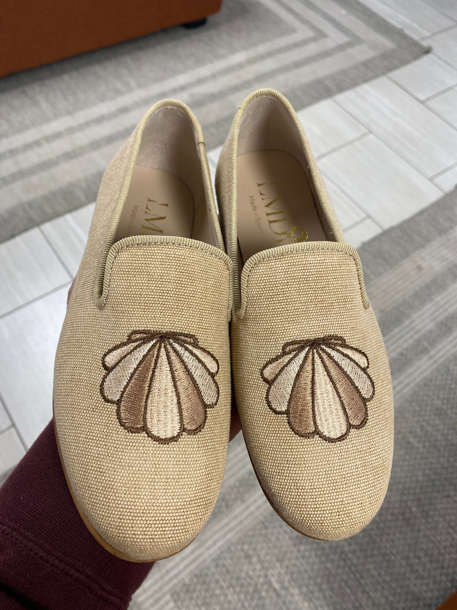 LMDI Sand Seashell Smoking Loafer-Tassel Children Shoes