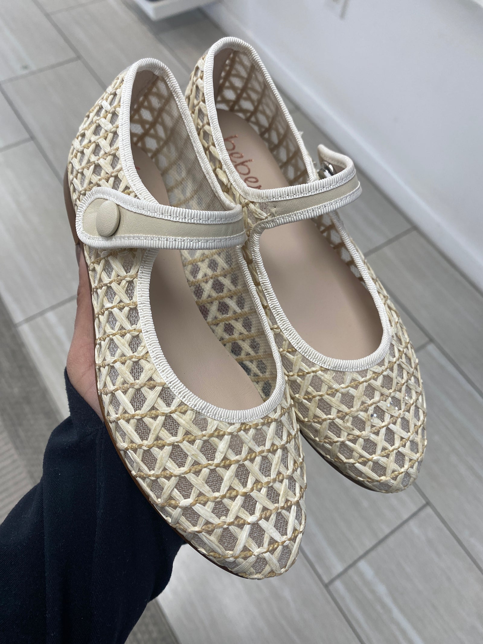 Beberlis Wheat Basket Mary Jane-Tassel Children Shoes