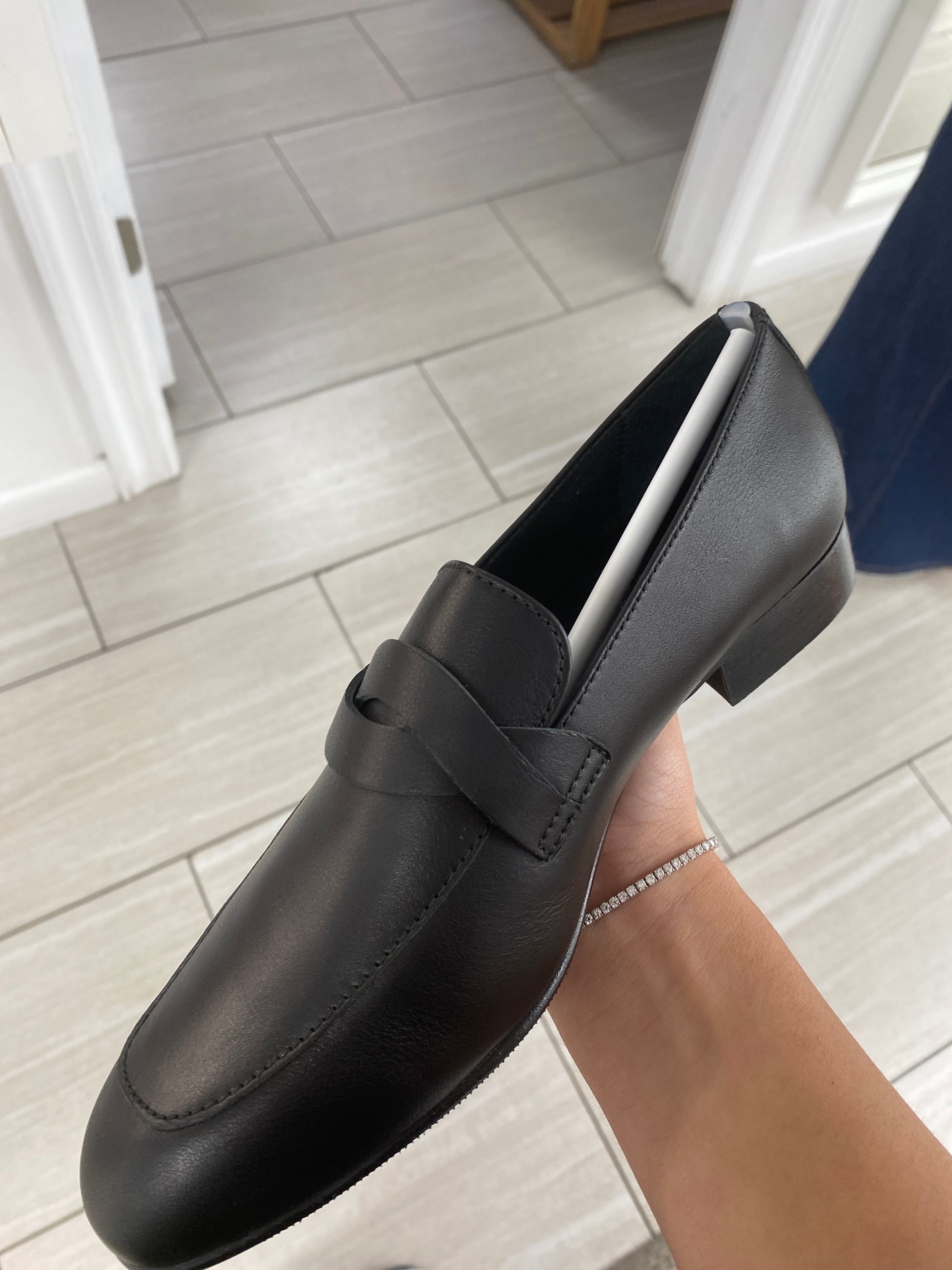 Beberlis Black Leather Twist Dress Shoe-Tassel Children Shoes