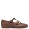 Beberlis Soft Brown Double Strap Mary Jane-Tassel Children Shoes