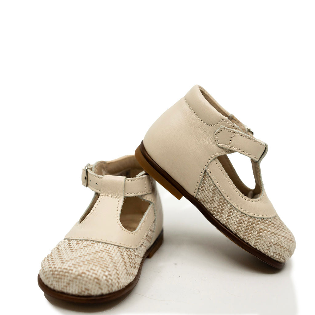 Beberlis Sand Linen Baby Shoe-Tassel Children Shoes