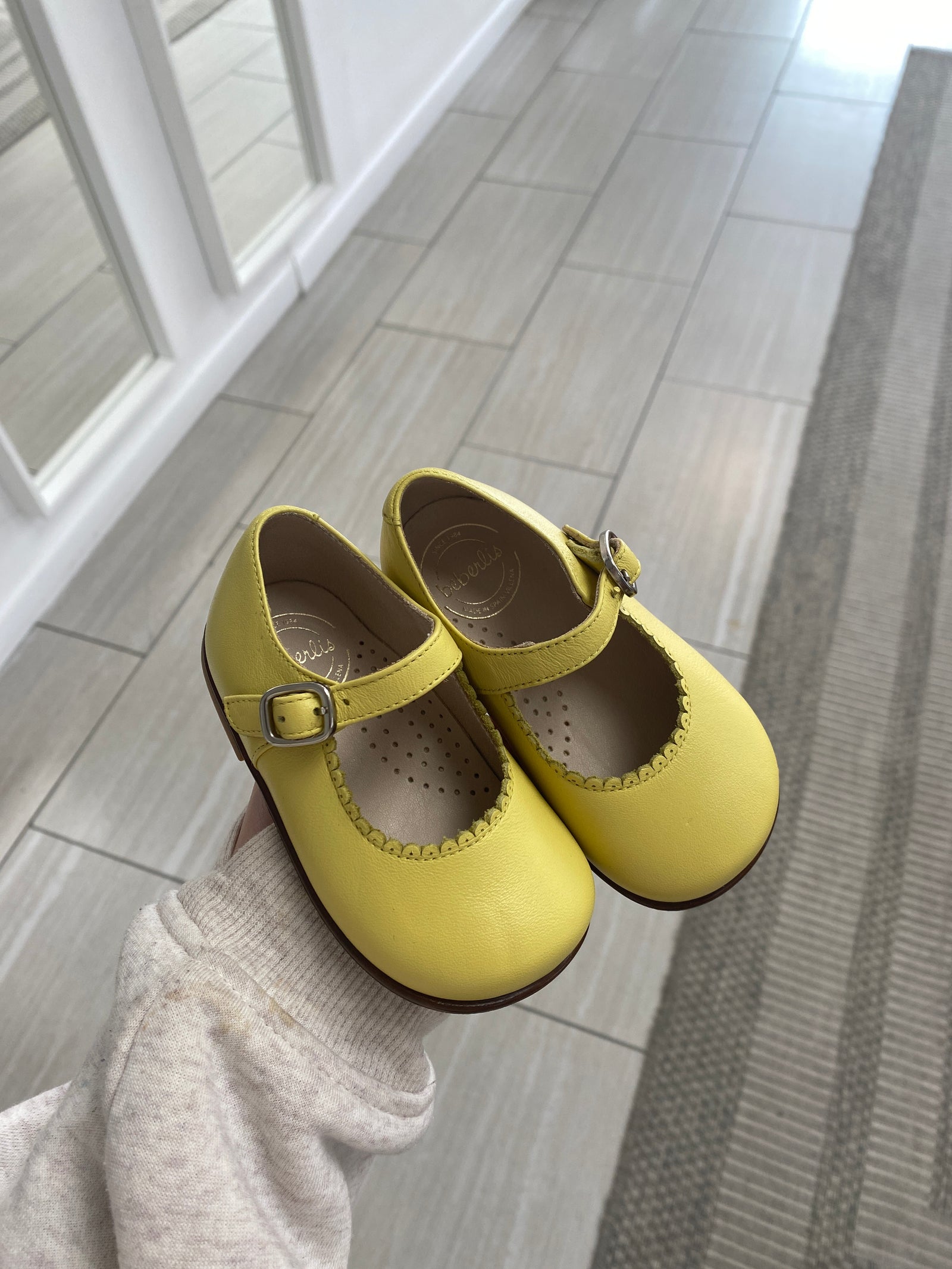 Beberlis Pomelo Scalloped Baby Mary Jane-Tassel Children Shoes