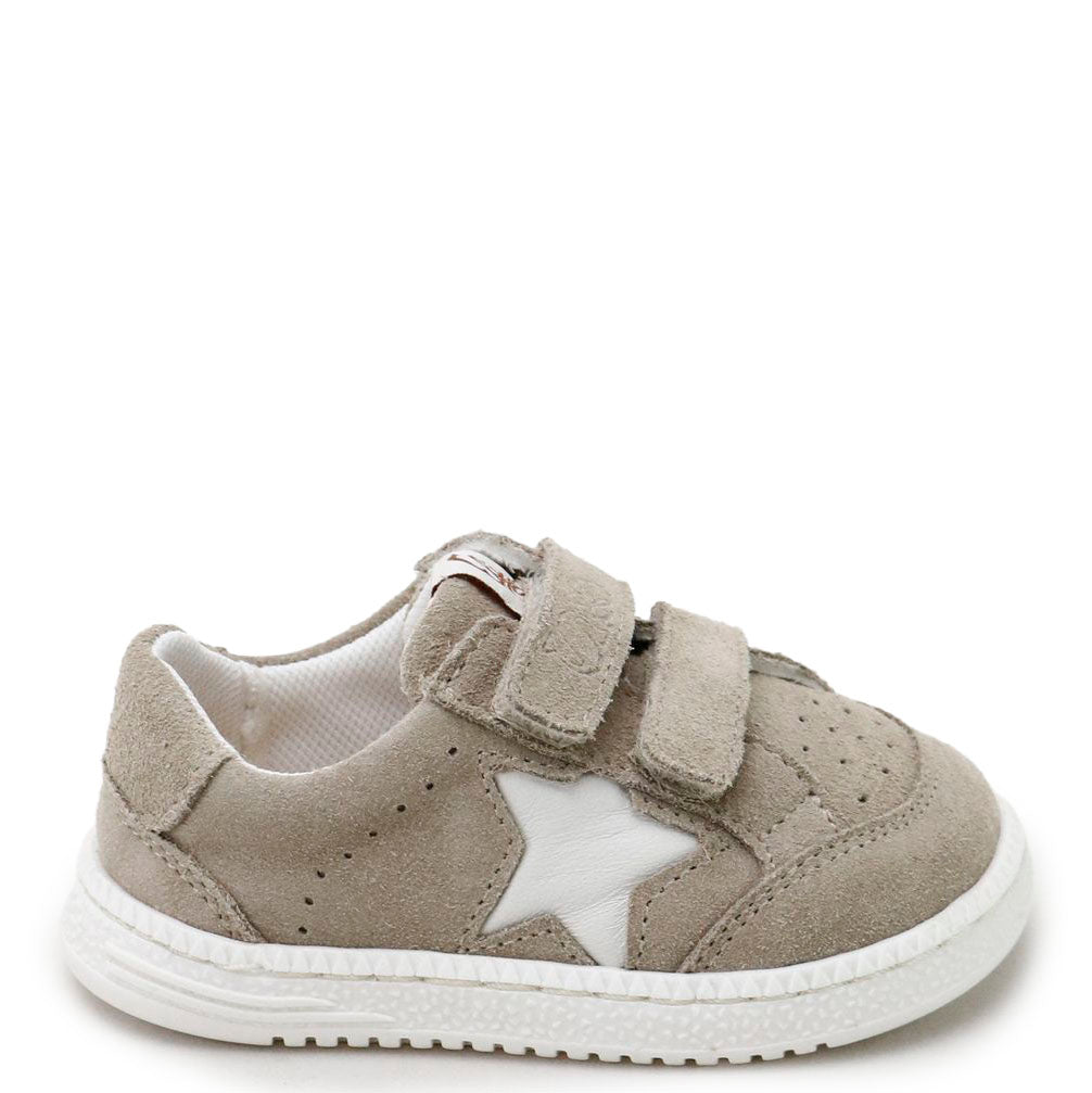 Papanatas Beige Star Velcro Baby Sneaker-Tassel Children Shoes