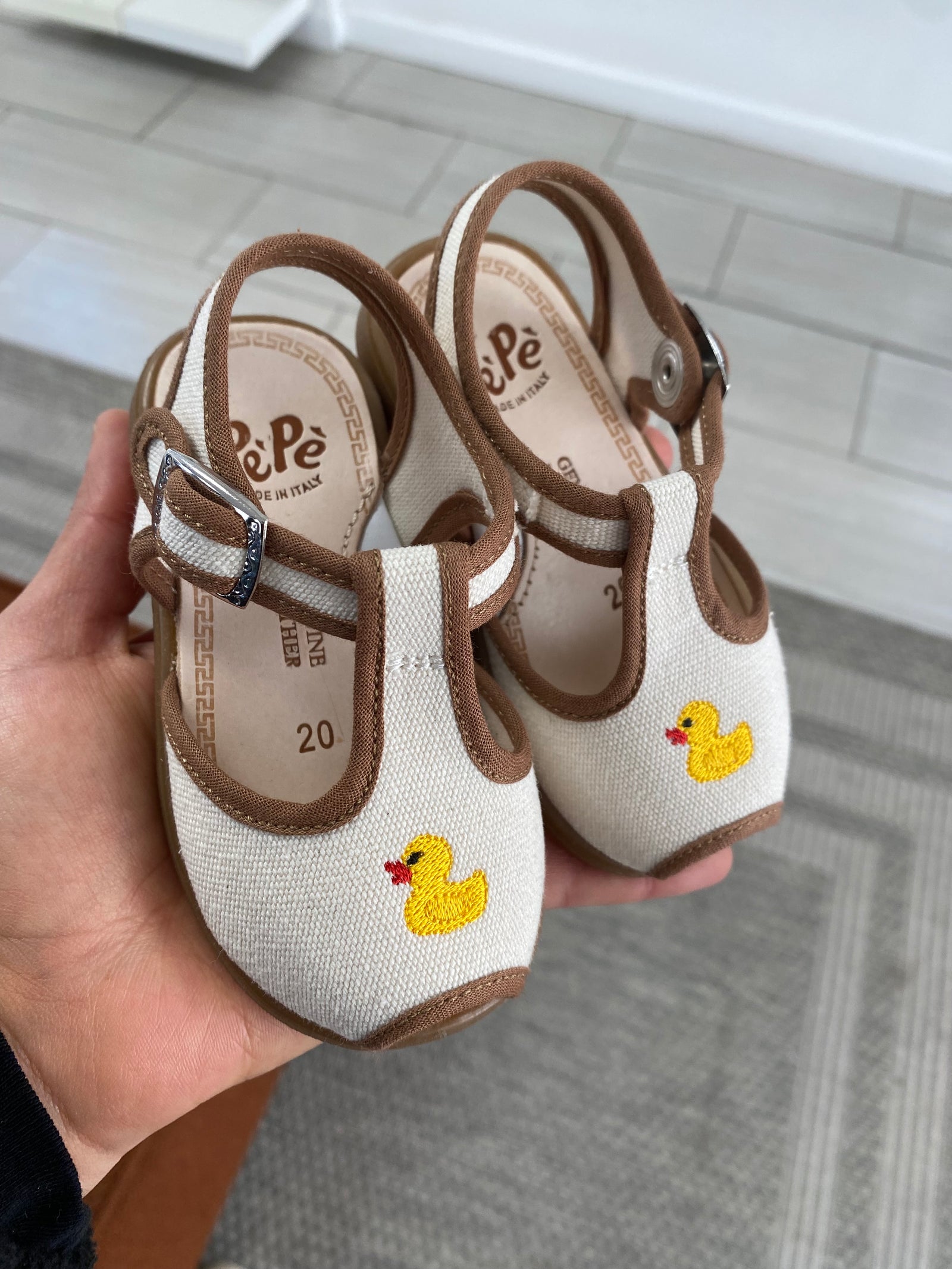 Pepe Sand Rubber Duck Baby Sandal-Tassel Children Shoes