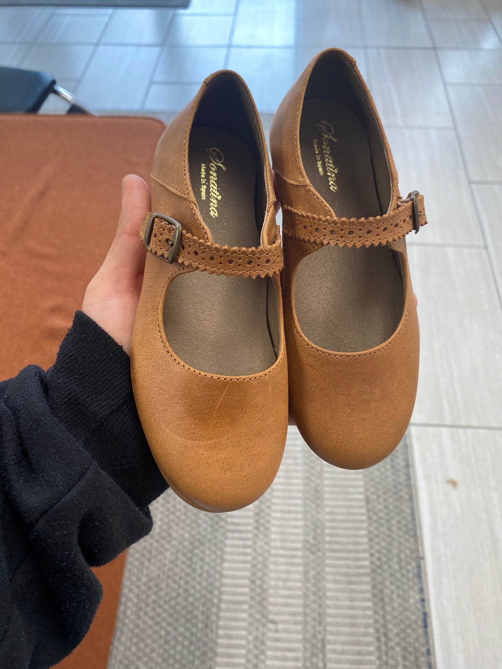 Sonatina Luggage Leather Mary Jane-Tassel Children Shoes