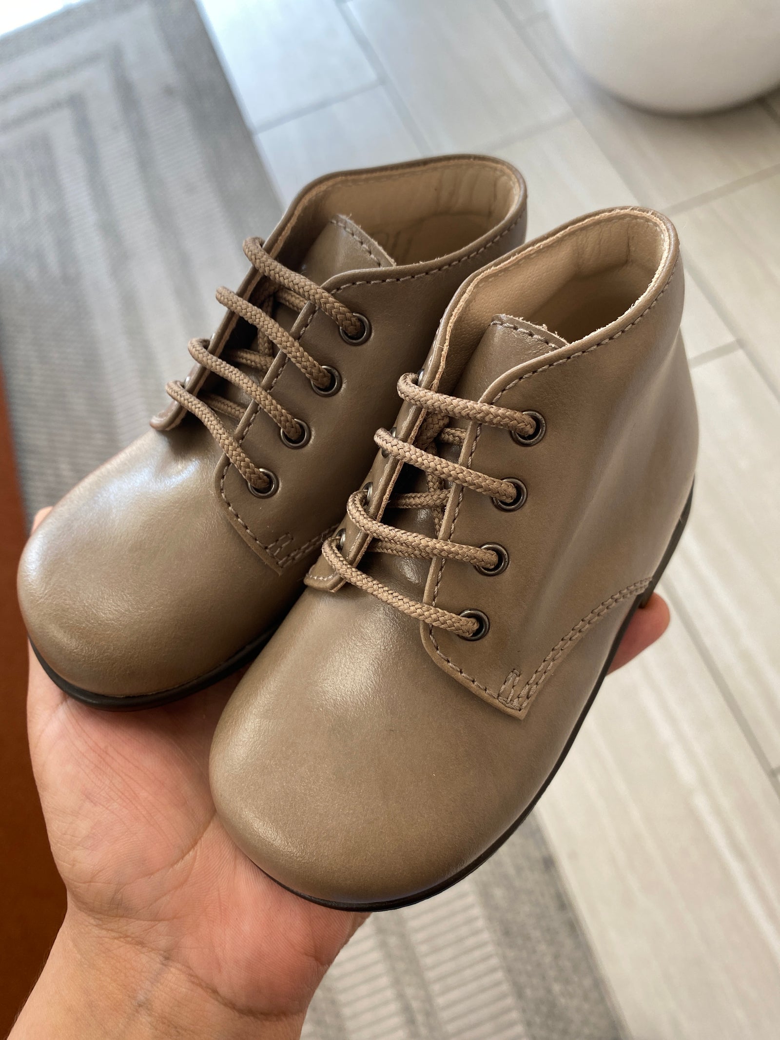 Beberlis Taupe Baby Bootie-Tassel Children Shoes