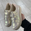 Emel Iridescent Heart Velcro Sneaker-Tassel Children Shoes