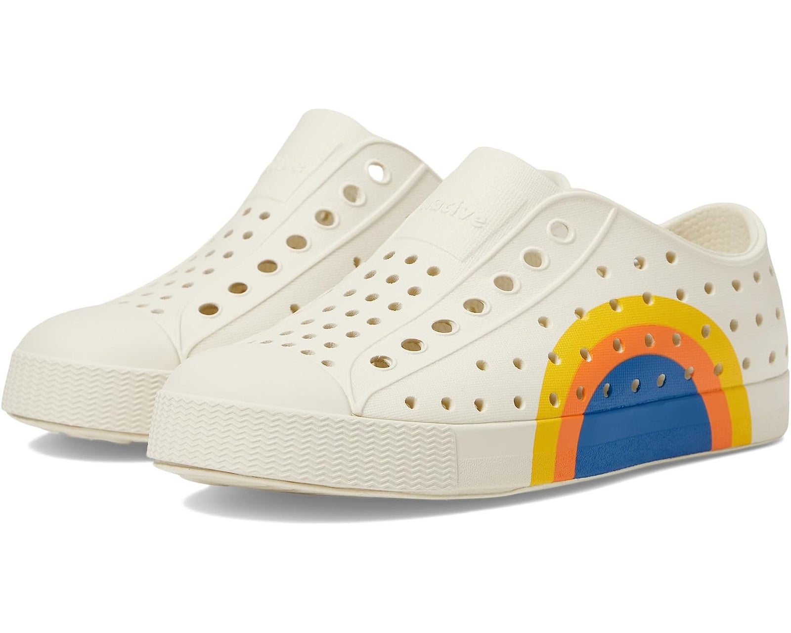 Native Jefferson Beige Flame Circle-Tassel Children Shoes