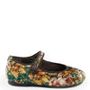 Papanatas Multi Forest Floral Velvet Mary Jane-Tassel Children Shoes