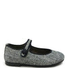 Papanatas Black and White Herringbone Mary Jane-Tassel Children Shoes