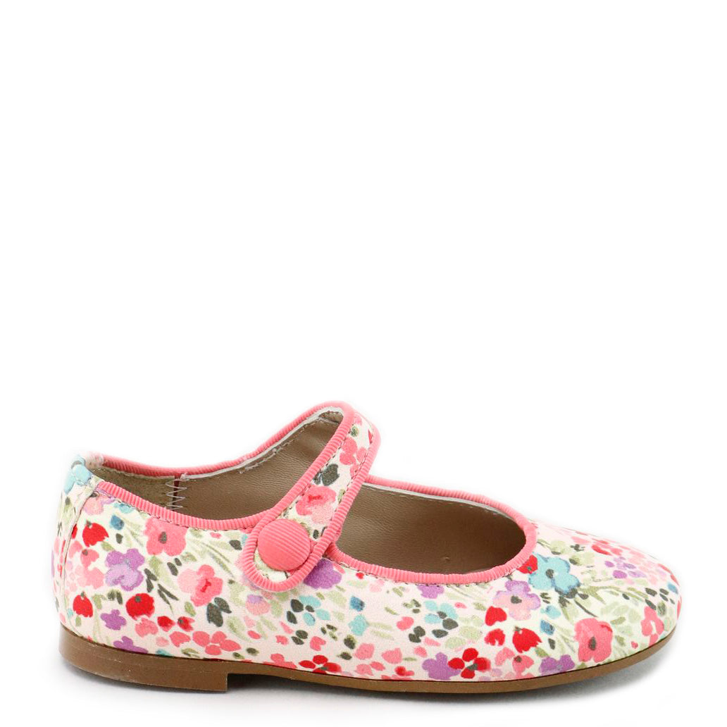 Papanatas Multi Flower Mary Jane-Tassel Children Shoes