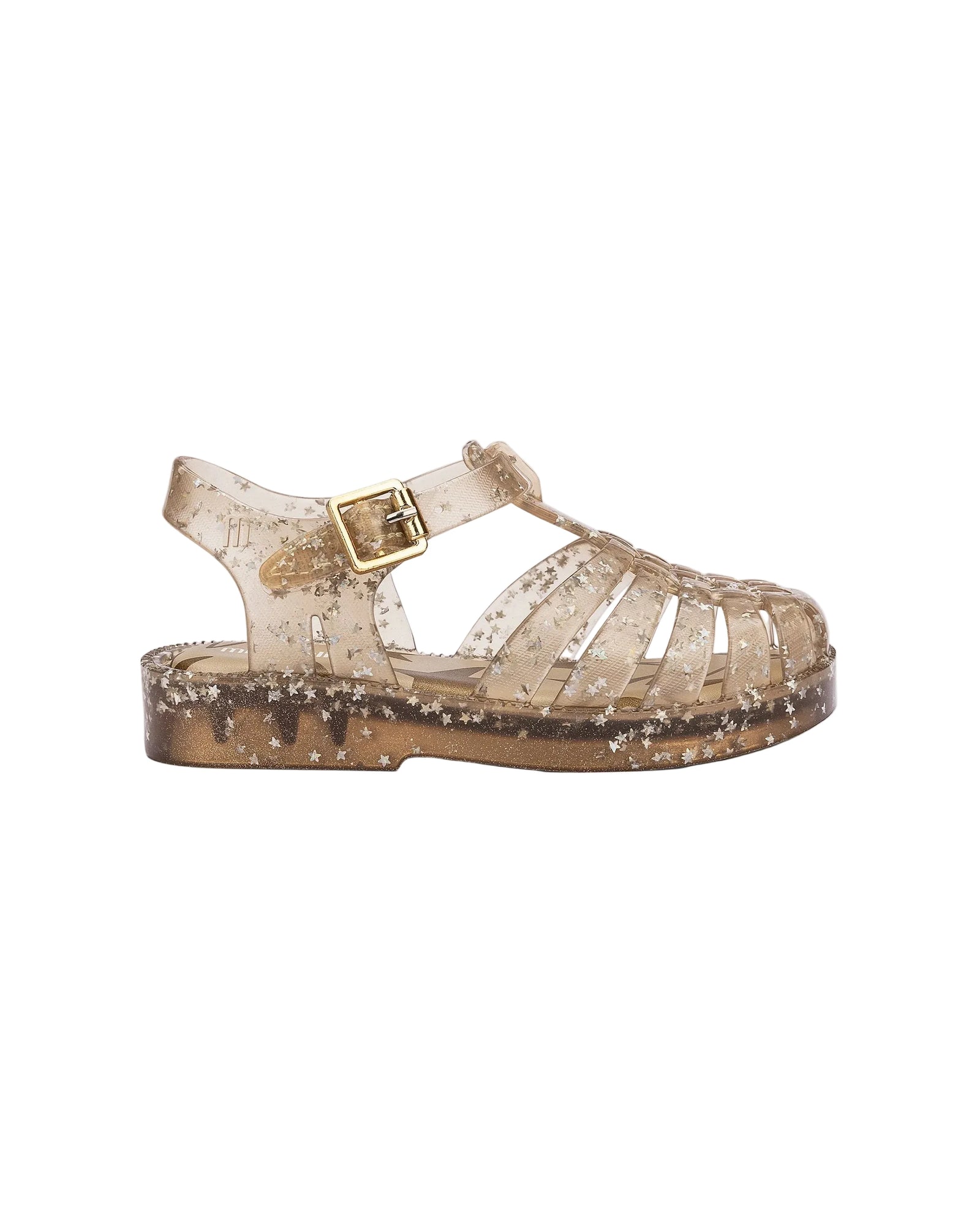 Mini Melissa Starry Beige Gladiator-Tassel Children Shoes
