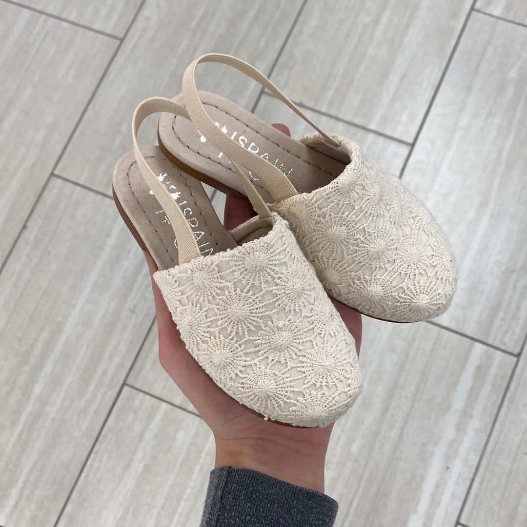 Spain+Co Crochet Daisy Mule-Tassel Children Shoes