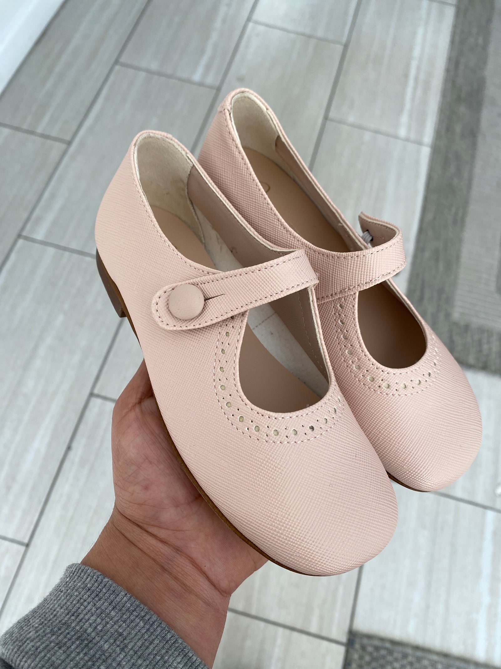 Papanatas Rosepale Mary Jane-Tassel Children Shoes