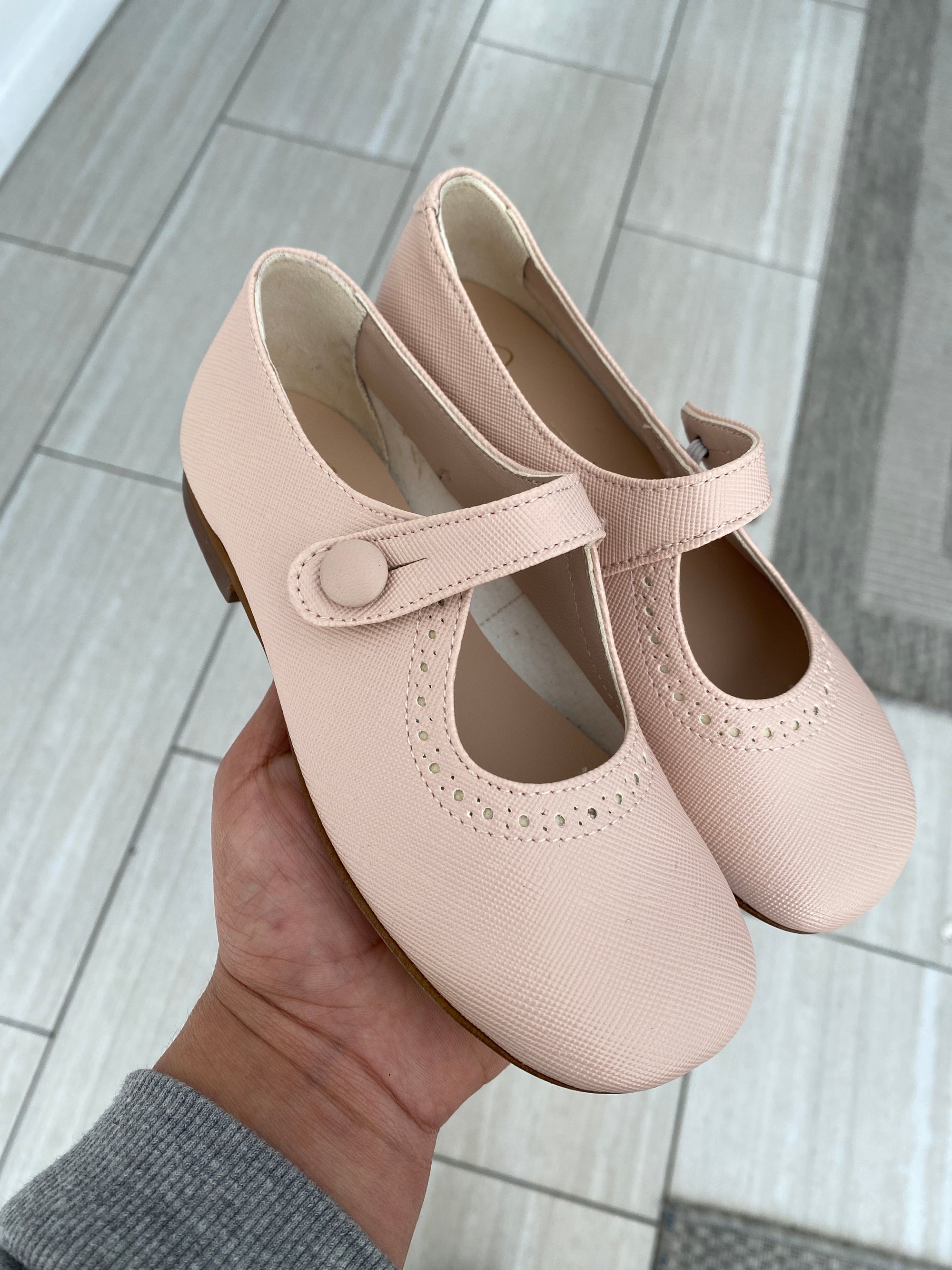 Papanatas Rosepale Mary Jane-Tassel Children Shoes