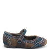 Papanatas Brown Plaid Wool Wingtip Mary Jane-Tassel Children Shoes