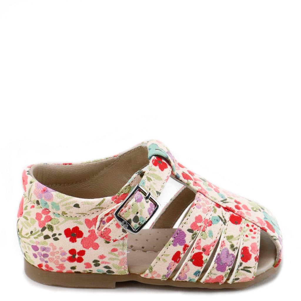Papanatas Multi Flower Gladiator Baby Sandal-Tassel Children Shoes