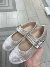 Manuela Taupe Velvet Double Strap Mary Jane-Tassel Children Shoes