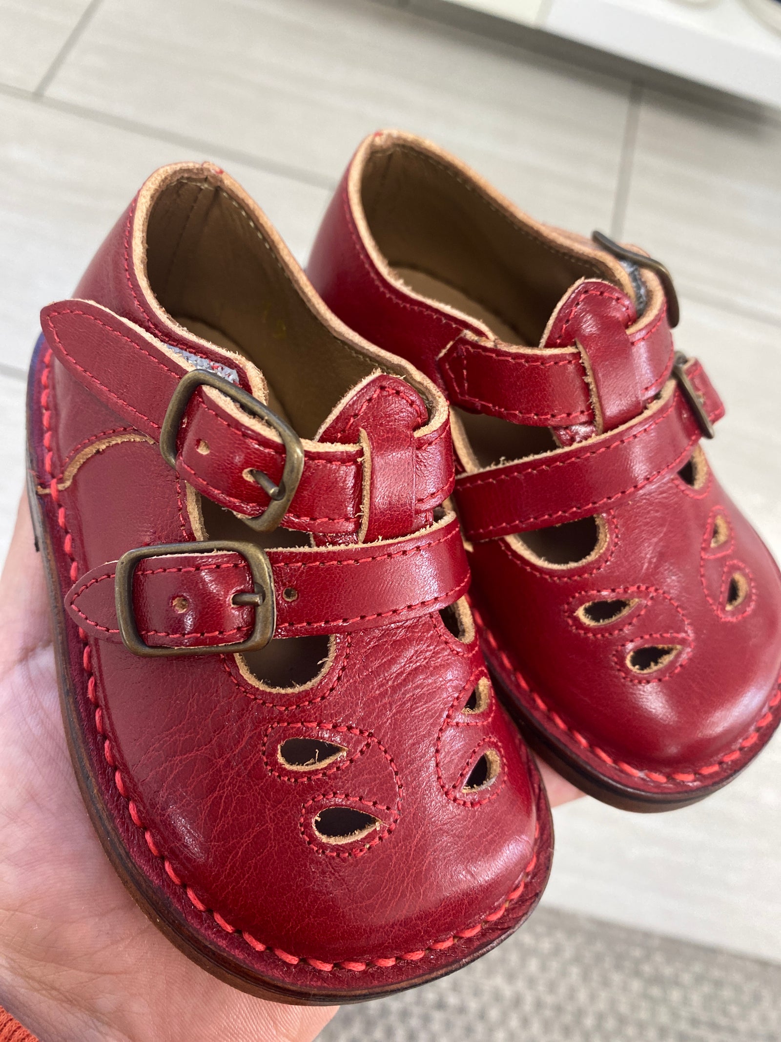 Pepe Crimson Vintage Baby Shoe-Tassel Children Shoes
