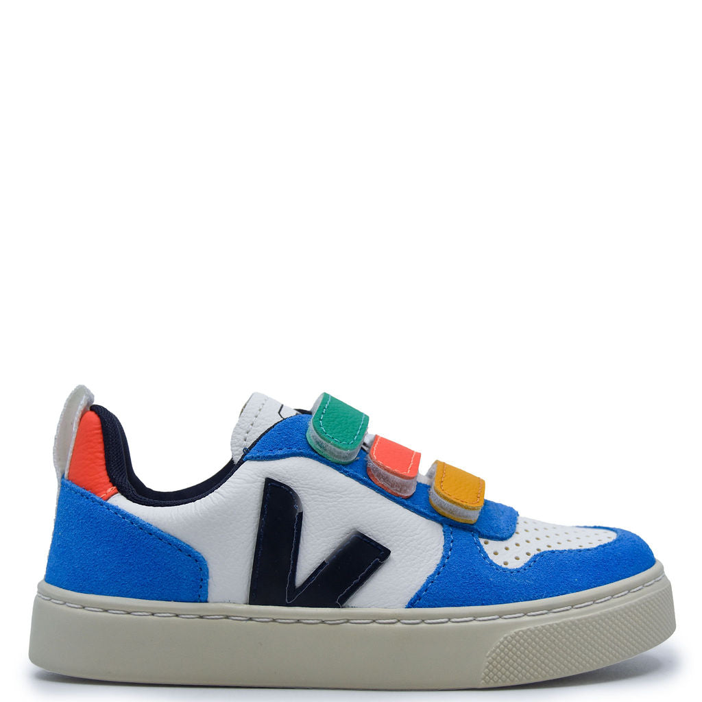 Veja Extra White Multico Velcro Sneaker-Tassel Children Shoes