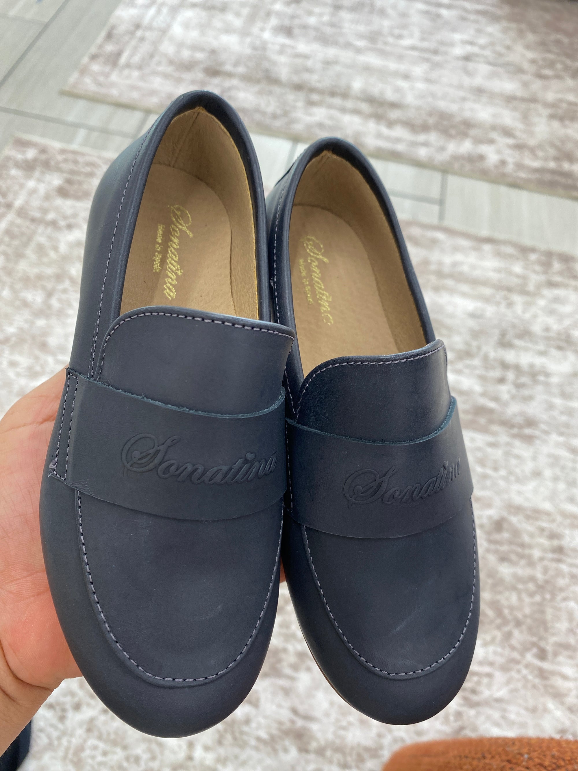 Sonatina Navy Penny Dress Shoe-Tassel Children Shoes