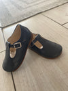 Beberlis Navy T Strap Baby Shoe-Tassel Children Shoes