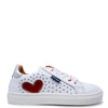 Atlanta Mocassin White Heart Sneaker-Tassel Children Shoes