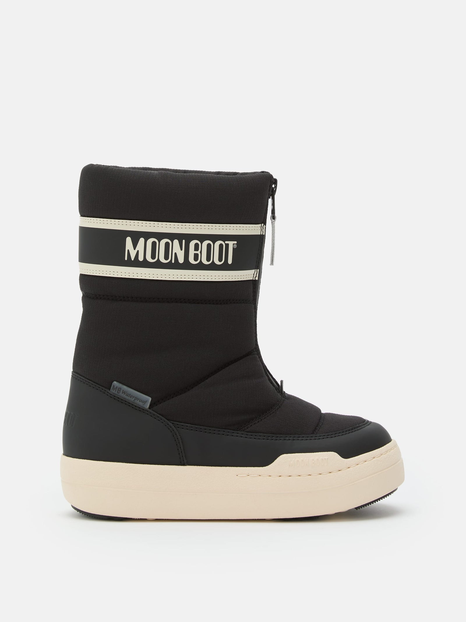 Moon Boot Black Zip Boot-Tassel Children Shoes