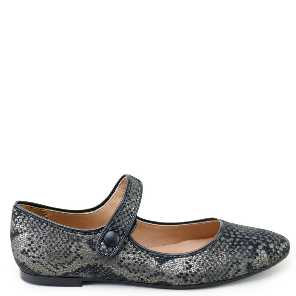 Papanatas Steel Snake Pointed Mary Jane-Tassel Children Shoes