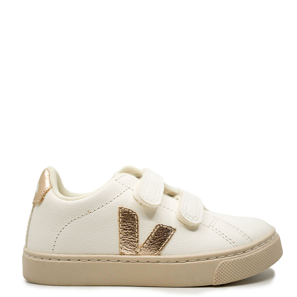 Veja White Platine Sneaker-Tassel Children Shoes