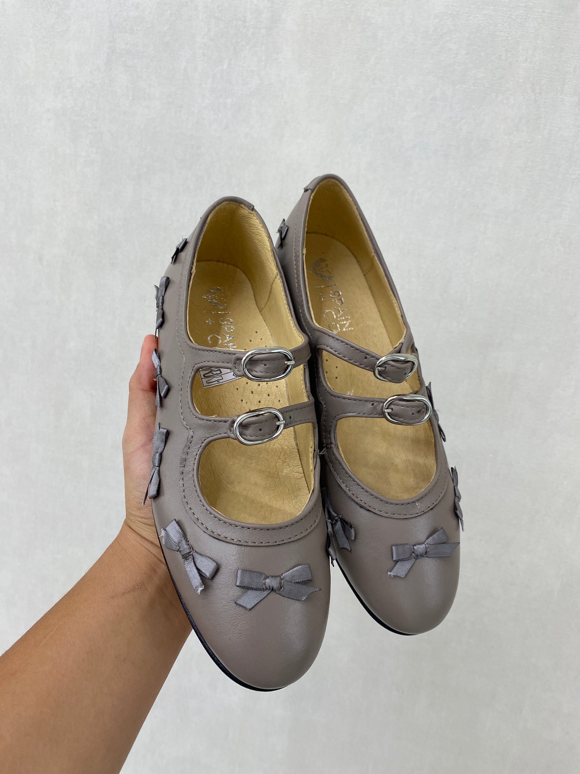 Spain+Co Mushroom Bows Mary Jane-Tassel Children Shoes