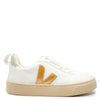 Veja White Platine Silver Lace Sneaker-Tassel Children Shoes