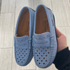 Atlanta Mocassin Sky Blue Heart Cutout Penny Loafer-Tassel Children Shoes