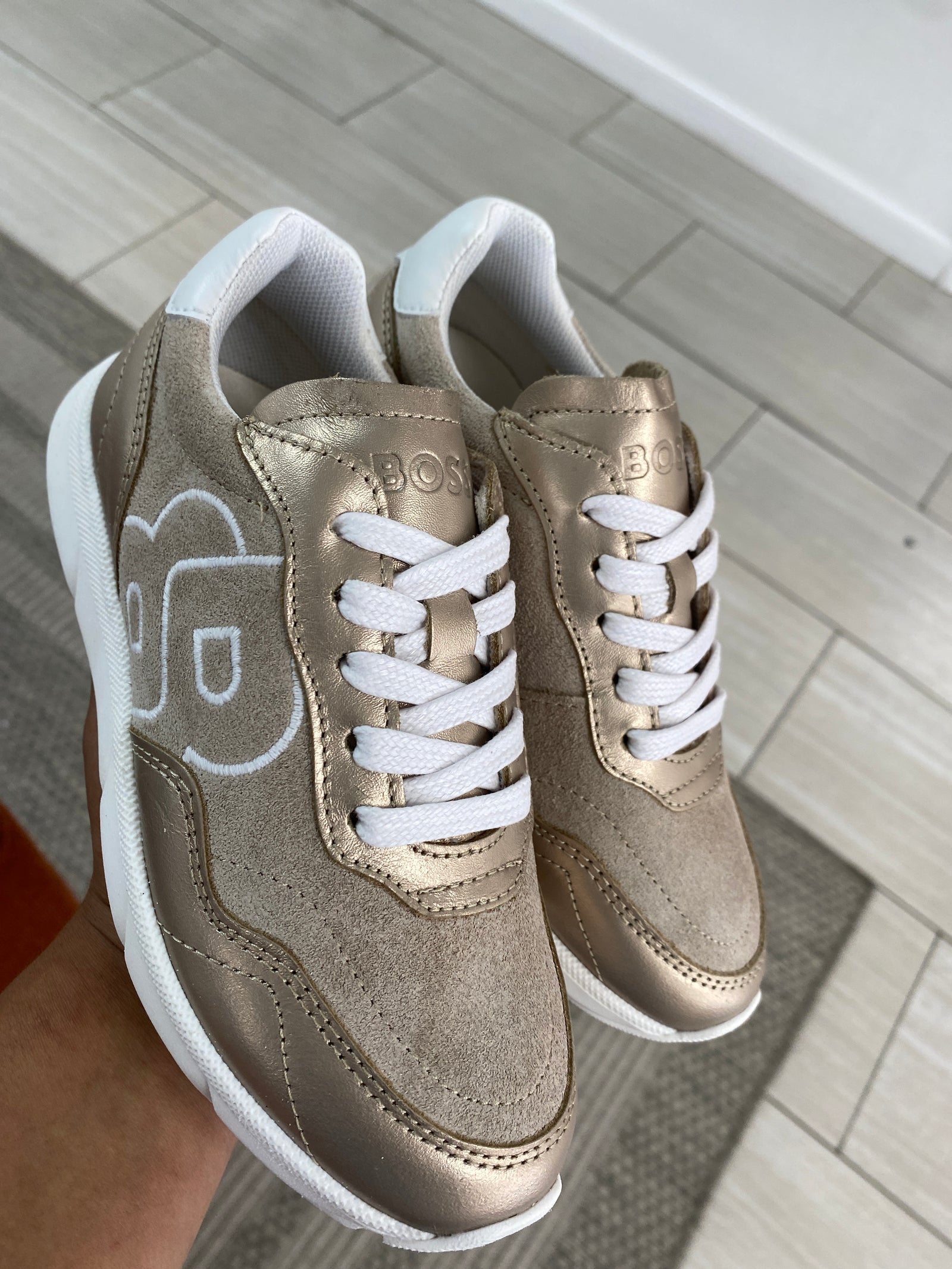 Hugo Boss Gold Grandpa Sneaker-Tassel Children Shoes