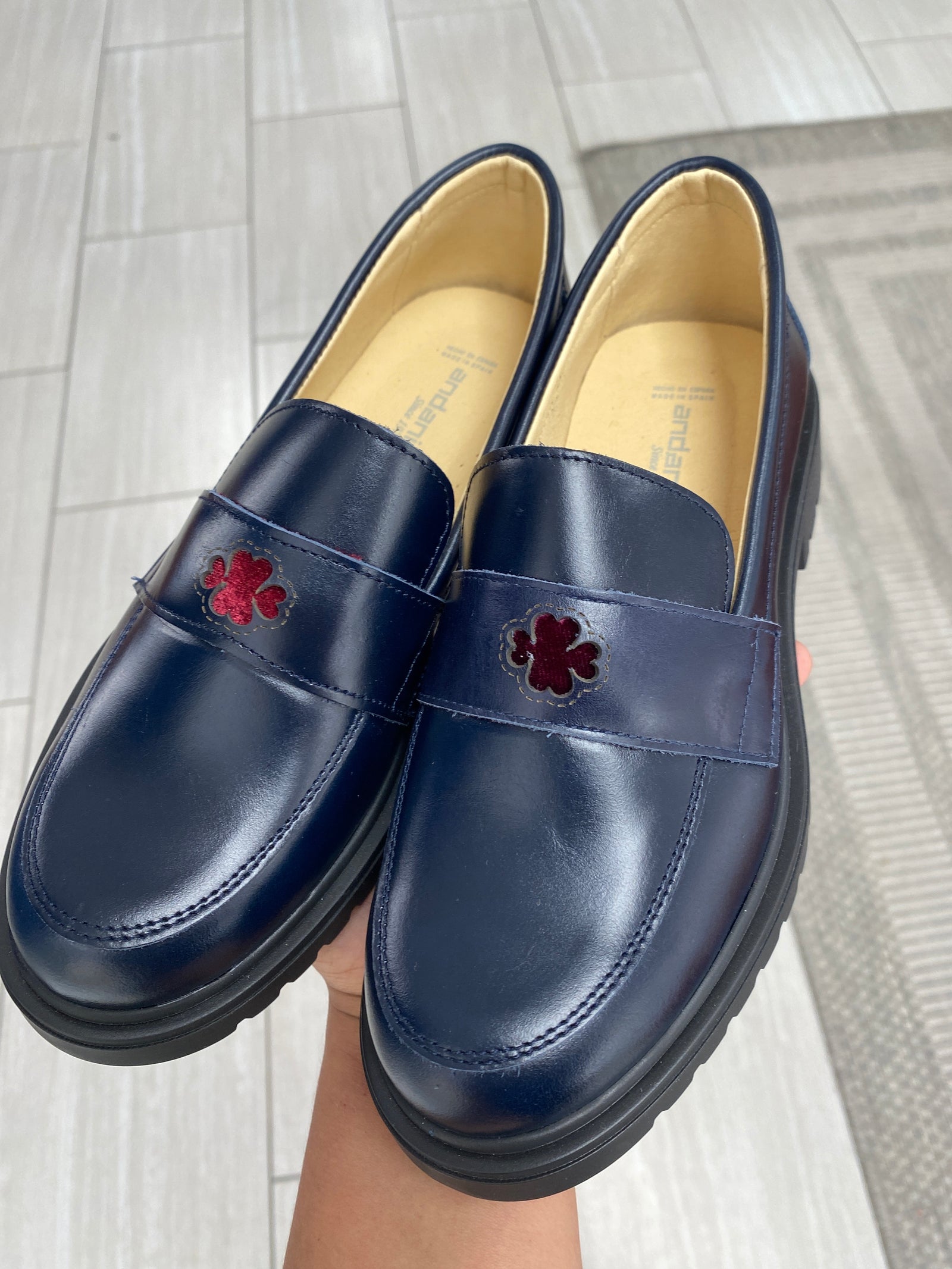 Andanines Marine Clover Penny Loafer-Tassel Children Shoes