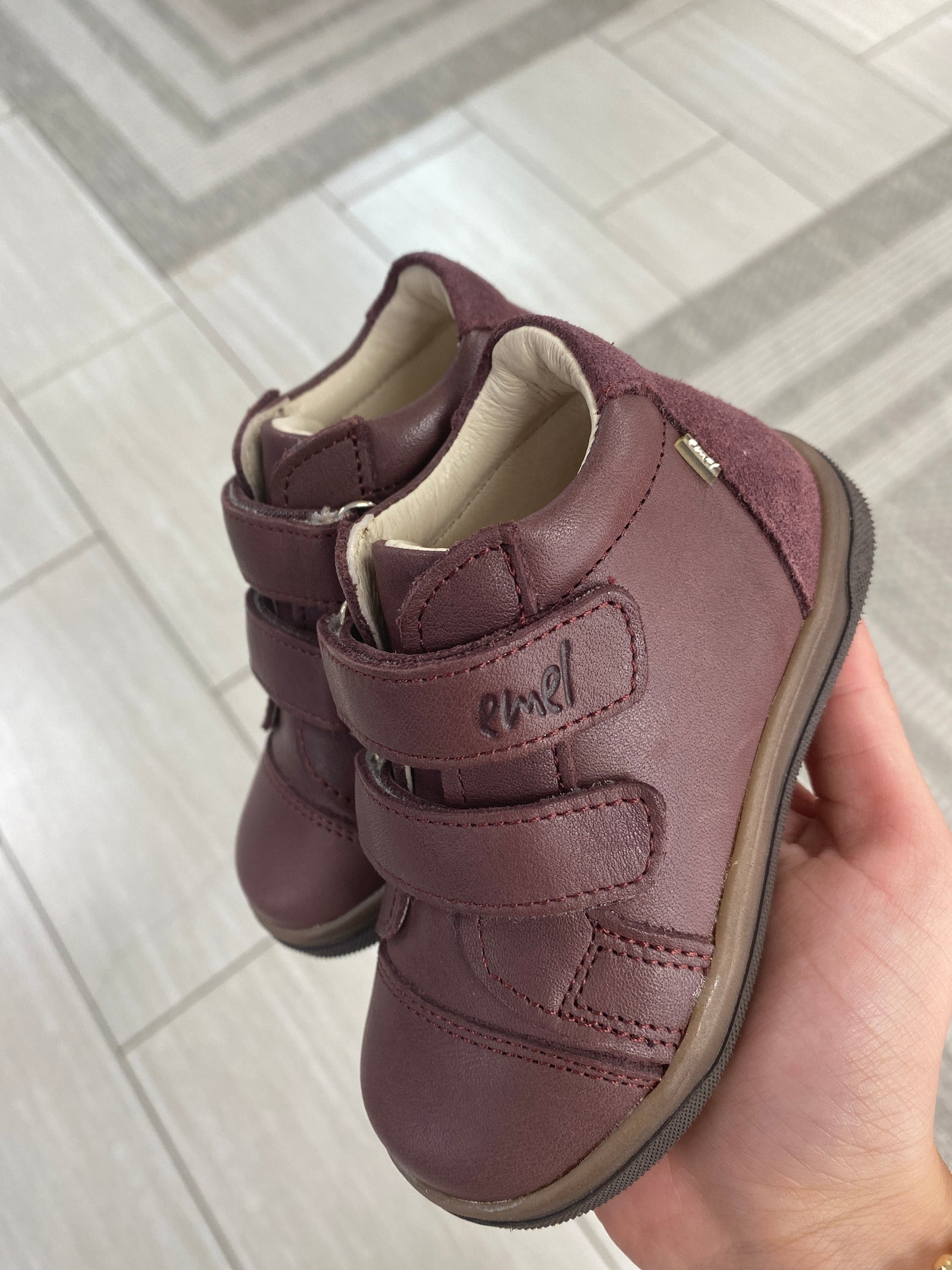 Emel Plum Baby Sneaker-Tassel Children Shoes