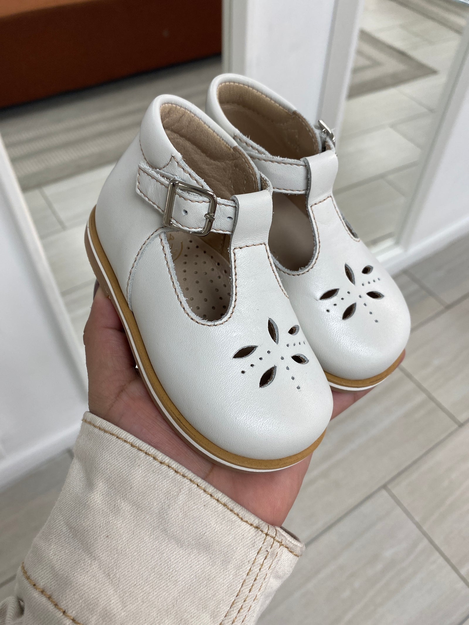 Beberlis Stone Perforated Baby Shoe-Tassel Children Shoes