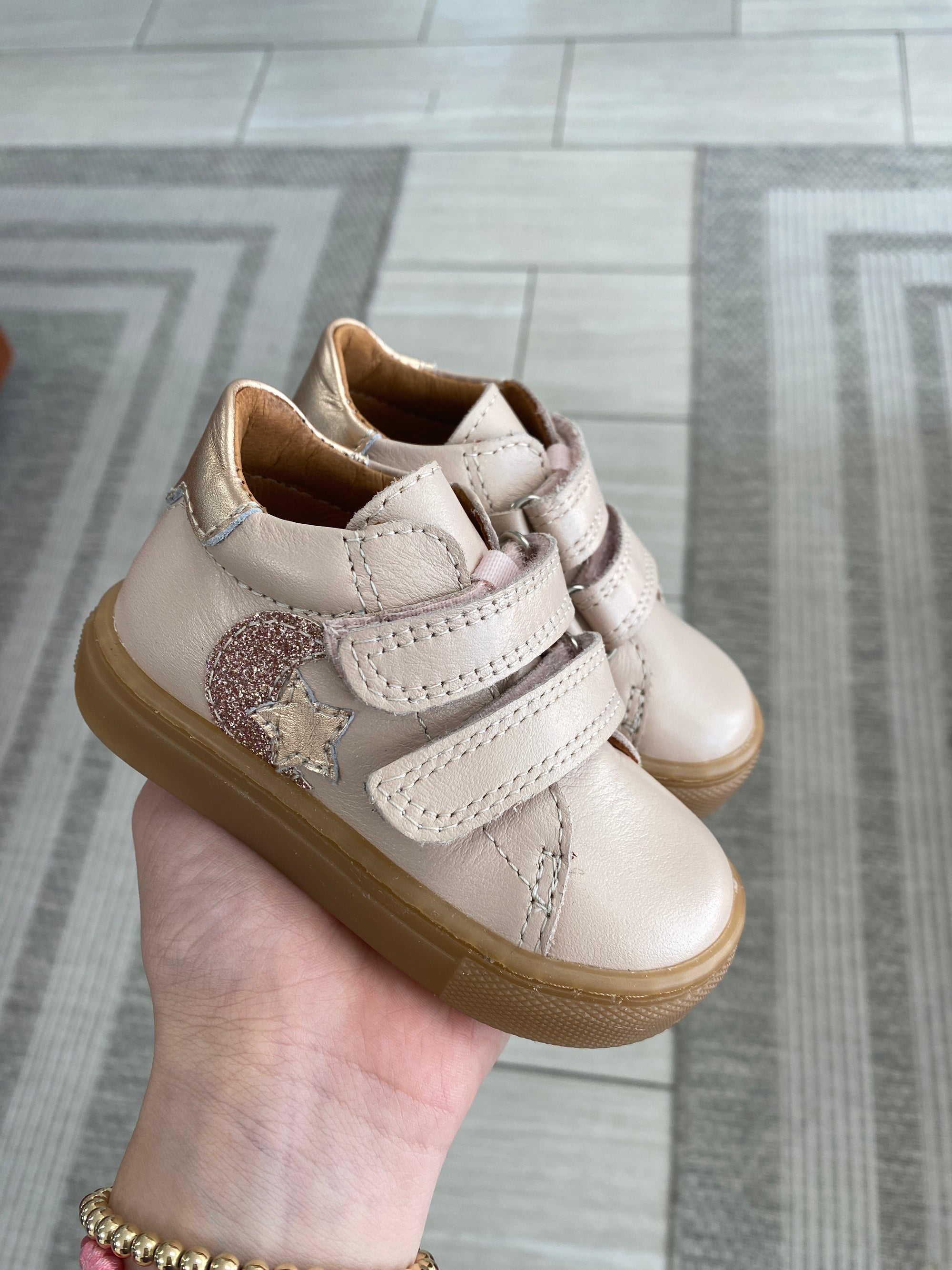 Atlanta Mocassin Pink Star Baby Sneaker-Tassel Children Shoes