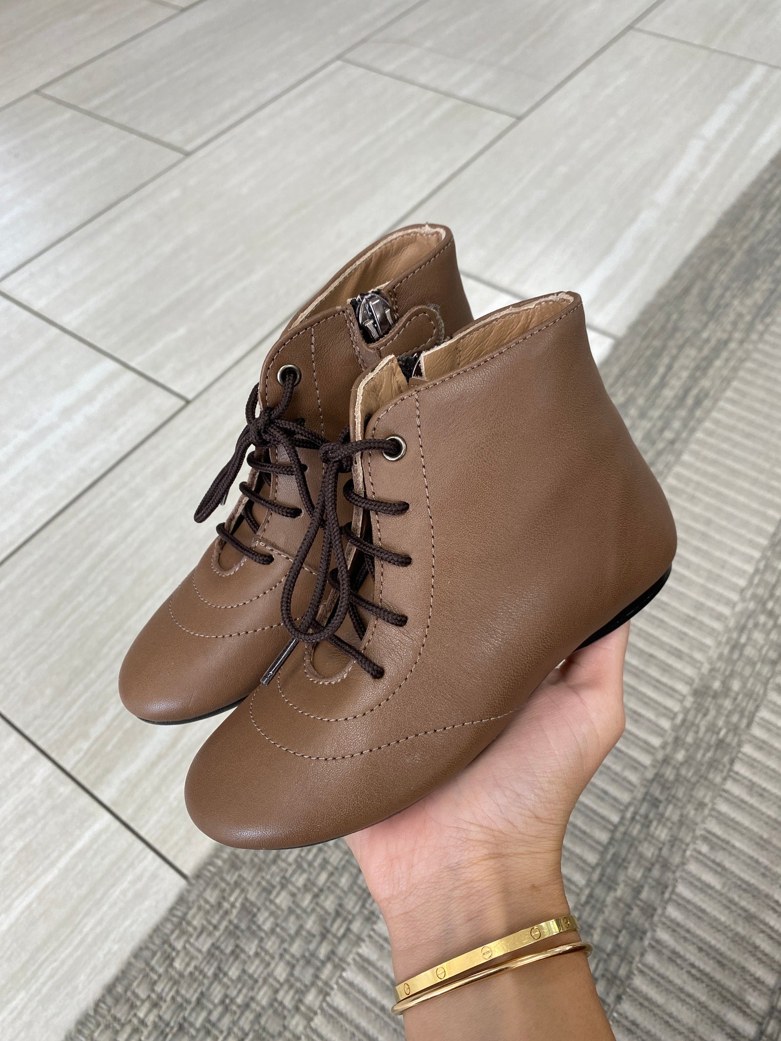 Papanatas Luggage Lace Bootie-Tassel Children Shoes